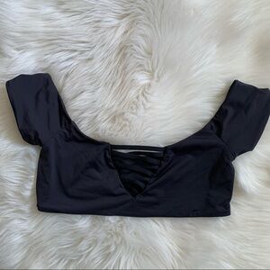 Dippin Daisys Seamless Off Shoulder Cage Swim Top